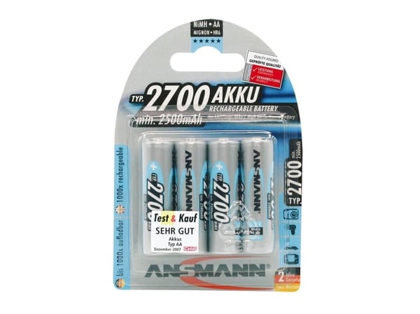 ANSMANN Energy Mignon - Batteri 4 x AA-type - NiMH - (ladbare) - 2700 mAh