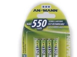 ANSMANN - Akku 4 x AAA - NiMH - (ladattava) - 550 mAh
