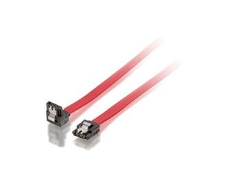 Equip 111802, 0,5 m, SATA II, SATA 7-pin, SATA 7-pin, Hankjønn/hankjønn, Rød