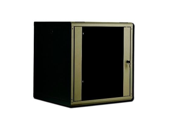 Digitus DN-19 16-U-SW, Seinään asennettava laitekehikko, 16U, 100 kg, 30 kg, musta