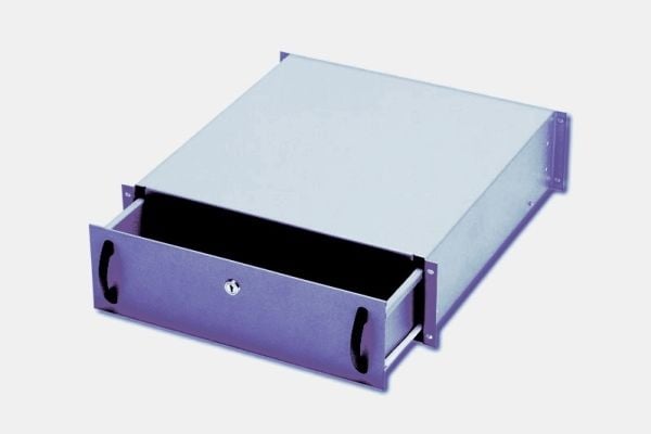 Digitus DN-19 KEY-3U-SW - Lagerskuff til rack - svart, RAL 9005 - 3U - 19"