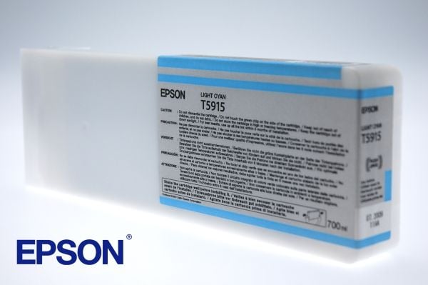 Epson T5915 - 700 ml - lys cyan - original - blekkpatron - for Stylus Pro 11880, Pro 11880 AGFA, Pro 11880 Xerox