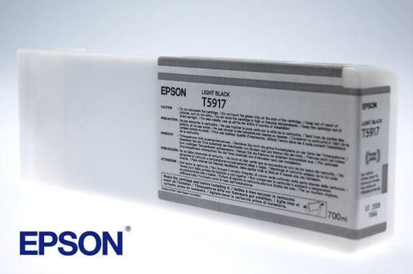 Epson Yksittäispakkaus, vaalea musta T591700, Väriainepohjainen muste, 700 ml, 1 kpl