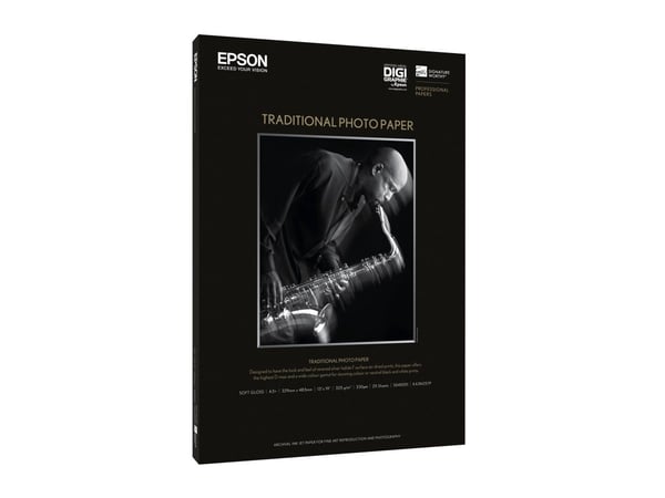 Epson Traditional Photo Paper - A3 plus (329 x 423 mm) - 330 g/m² - 25 ark fotopapir - for SureColor P5000, P800, SC-P10000, P20000, P5000, P700, P...