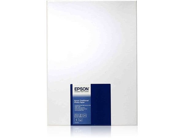 Epson Traditional Photo Paper - A4 (210 x 297 mm) - 330 g/m² - 25 ark fotopapir - for SureColor P5000, P800, SC-P10000, P20000, P5000, P700, P7500,...