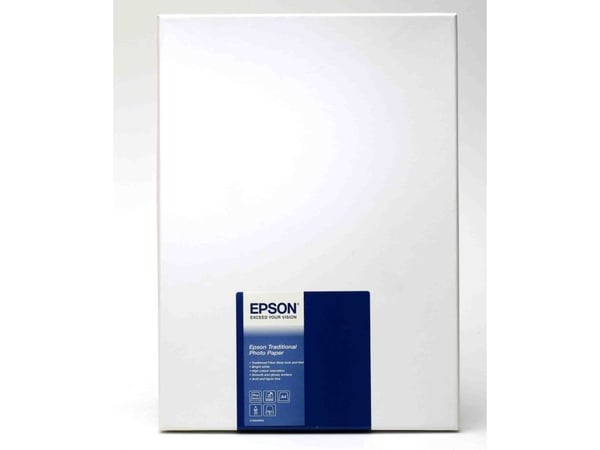 Epson Traditional Photo Paper - A4 (210 x 297 mm) - 330 g/m² - 25 ark fotopapir - for SureColor P5000, P800, SC-P10000, P20000, P5000, P700, P7500,...