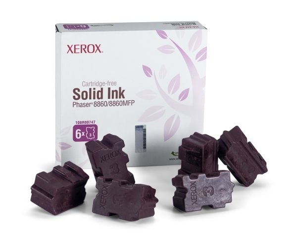 Xerox Aito -Värivaha, Phaser 8860/8860MFP, Magenta (6 Palaa), 14000 sivua, Magenta, 6 kpl