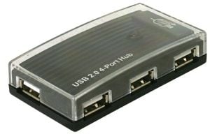 DeLOCK HUB USB 2.0 external 4 port, 480 Mbit/s, Windows 98SE/2000/XP/XP-64/Server 2003, Linux Kernel 2.6 +