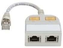 Telegärtner 21.17.3039, 0,15 m, RJ-45, 2 x RJ-45