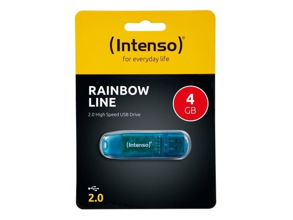 Intenso Rainbow Line - USB flash-enhet - 4 GB - USB 2.0
