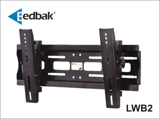 Edbak LWB2, 106,7 cm (42"), 100 x 100 mm, 400 x 300 mm, -12 - 6°, Metalli, Sort