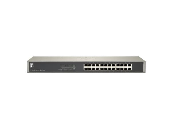 LevelOne GSW-2457 - Switch - 24 x 10/100/1000 - stasjonær