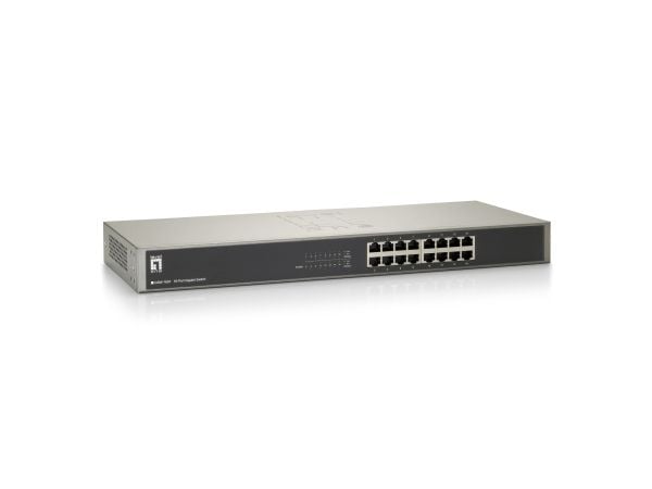 LevelOne GSW-1657 - Switch - 16 x 10/100/1000 - stasjonær
