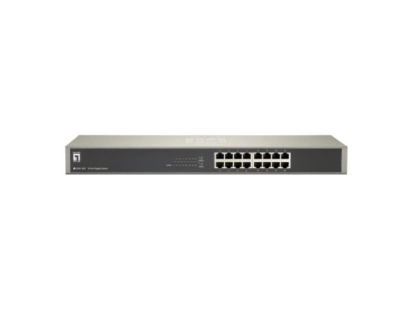 LevelOne GSW-1657 - Switch - 16 x 10/100/1000 - stasjonær