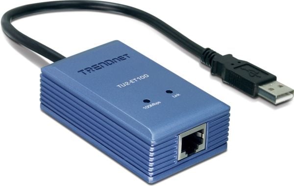 TRENDnet TU2-ET100 - Verkkosovitin - USB 2.0 - 10/100 Ethernet