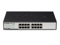 D-Link DGS-1016D/E, Hallitsematon, Täysin kaksipuolinen, Telineasennus