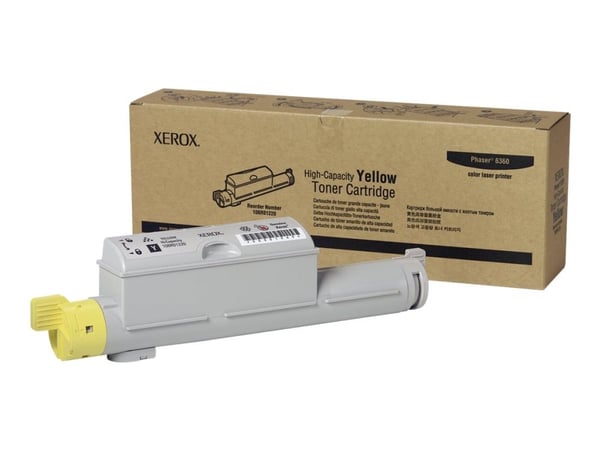 Xerox Phaser 6360 - Høykapasitets - gul - original - tonerpatron - for Phaser 6360DA, 6360DB, 6360DN, 6360DT, 6360DX, 6360N