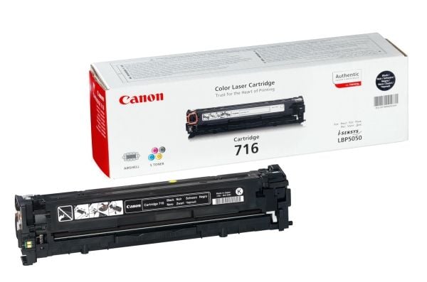 Canon 716 Musta - lajittelu - alkuperäinen - tonerpatron - i-SENSYS LBP5050, LBP5050N, MF8030CN, MF8040Cn, MF8050CN, MF8080Cw, MF8050CN, MF8080Cw
