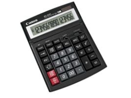 Canon WS-1610T - Skrivebordskalkulator - 16 sifre - solcellepanel, batteri - svart