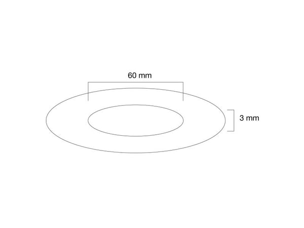 Neomounts FPMA-CRS6 - Monteringskomponent (takmonteringsdekke) - for LCD-skjerm - plastikk - sølv
