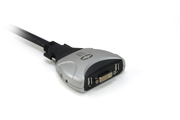 LevelOne KVM-0260 - KVM / lydsvitsj - 2 x KVM/lyd - stasjonær