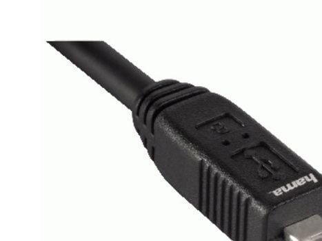 Hama - USB-kabel - USB (hann) til mini-USB Type B (hann) - 1.8 m - svart