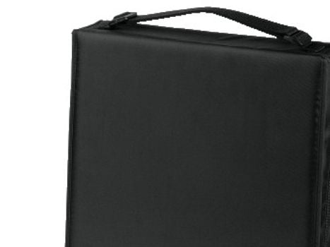 Hama CD Wallet Nylon 208, black, 208 levyt, Musta, Nailon