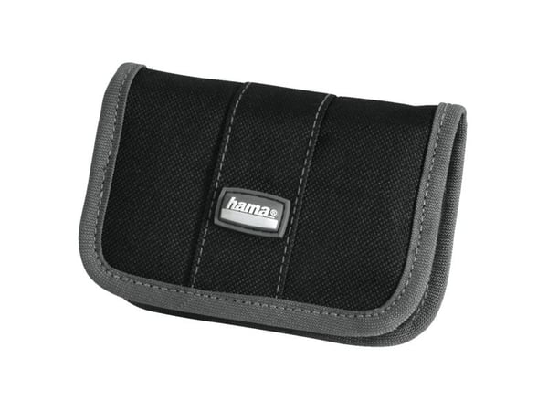 Hama Multi Card Case Mini - Eske for minnekort - 10 minnekort - nylon - grå, svart