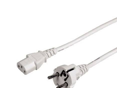 Hama Universal Mains Lead, 5 m, white, 5 m