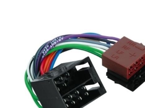 Hama Car Adapter ISO - ISO (Loudspeaker Connection), ISO-sovitin, Uros, Uros, Universaali, Monivärinen, 231 mm