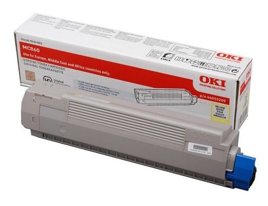OKI - Gul - original - tonerpatron - for OKI MC860cdtn, MC860cdxn, MC860dn