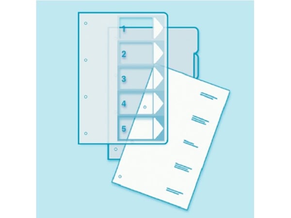 Leitz PC Printable Index - 6 kort indekskort
