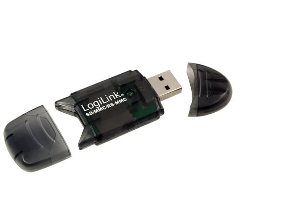 LogiLink Cardreader USB 2.0 Stick external for SD/MMC, Sort, 480 Mbit/s, USB 2.0