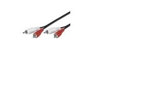Goobay 50031, 2 x RCA, Manlig kontakt, 2 x RCA, Manlig kontakt, 10 m, Svart Goobay 50031, 2 x RCA, Manlig kontakt, 2 x RCA, Manlig kontakt, 10 m, Svart