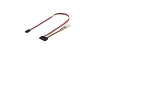 Goobay 68175, SATA III, SATA 7-pin, SATA 7-pin + 15-pin, Hankjønn/hankjønn, Sort, Rød, Gult, Rett