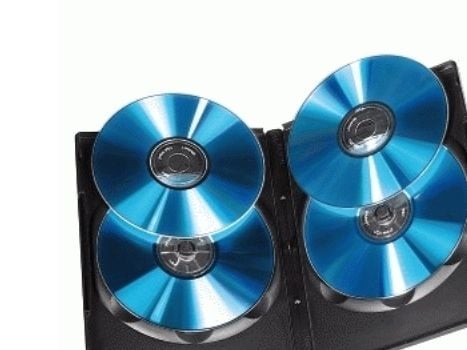 Hama DVD Quad Box, Black, Package of 5 pieces, 4 levyt, Musta, 192 mm, 135 mm, 73 mm, 351 g