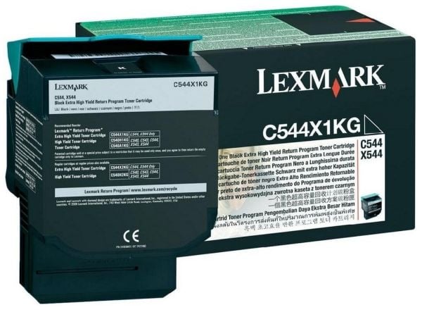 Lexmark - Ekstra høy ytelse - svart - original - tonerpatron LCCP, LRP - for Lexmark C544dn, C544dtn, C544dw, C544n, X544dn, X544dn RCS, X544dtn, X...