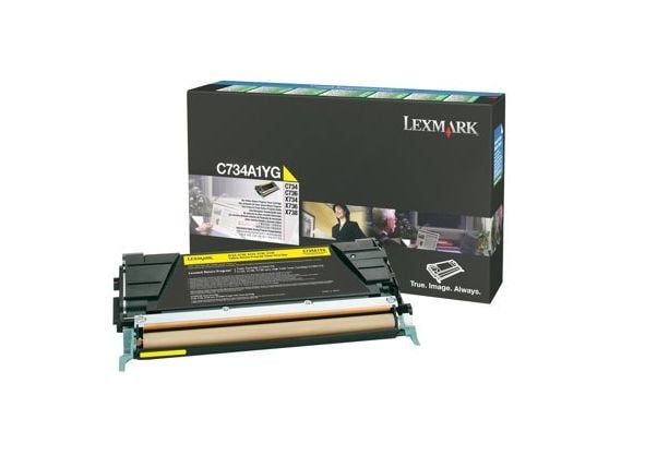 Lexmark C734A1YG, 6000 sivua, Keltainen, 1 kpl