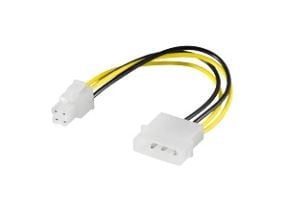 Goobay 51362, 0,16 m, 3-pin, 4-pin ATX12V, Hunkjønn, Hunkjønn, Rett