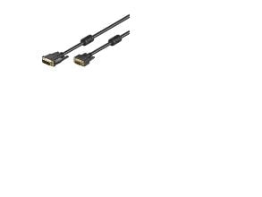 Goobay MMK 632-200 G 2m DVI-I/VGA, 2 m, DVI-I, VGA (D-Sub), Svart, Hane/Hane