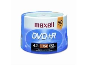 Maxell DVD+R 4.7GB 16x Spindle 50pk, DVD+R, Akseli, 50 kpl, 4,7 GB