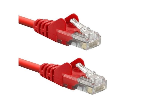MicroConnect - Nettverkskabel - RJ-45 (hann) til RJ-45 (hann) - 15 m - UTP - CAT 5e - rød