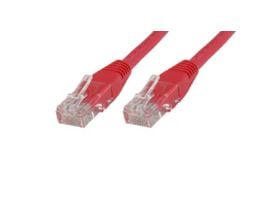 MicroConnect - Verkkokaapeli - RJ-45 (uros) - RJ-45 (uros) - 1 m - UTP - CAT 5e - punainen