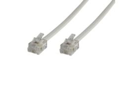 MicroConnect Modular Straight - Telefonkabel - RJ-11 (6 pin) (hann) til RJ-11 (6 pin) (hann) - 10 m