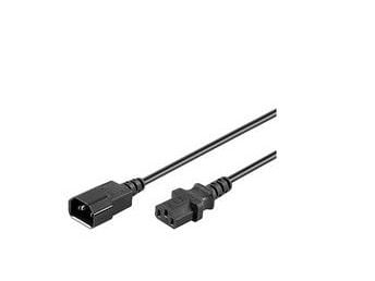 MicroConnect - Virran jatkokaapeli - 3 m - musta