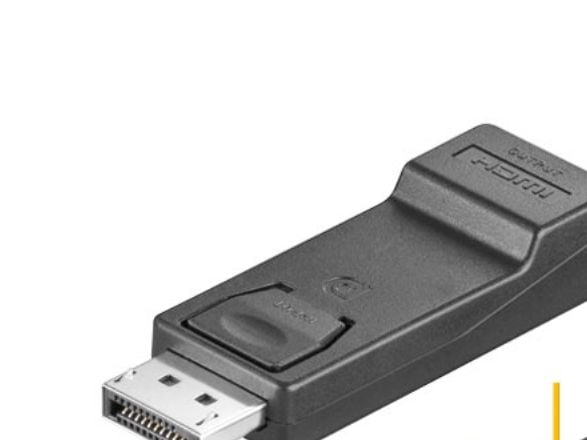 Goobay HDMI DisplayPort Adapter, DisplayPort, HDMI, Musta