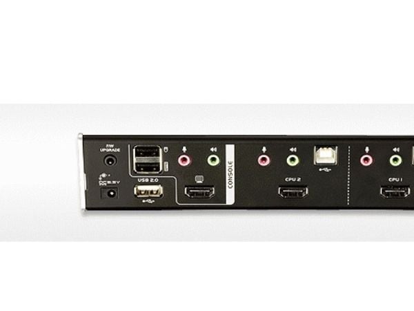 ATEN CubiQ CS1792 USB 2.0 HDMI KVMP Switch - KVM / lydsvitsj - 2 x KVM/lyd - 1 lokalbruker - stasjonær