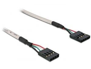 Delock - USB-kabel - 4-pins USB 2.0-header (hunn) til 5-pins USB 2.0-hode (hunn) - 50 cm