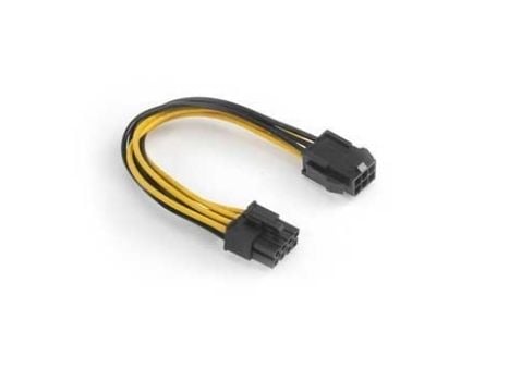 Akasa - Strømadapter - 6-pins PCIe-strøm til strøm 8-pin +12V - 15 cm