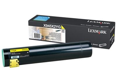 Lexmark - Høy ytelse - gul - original - tonerpatron LCCP - for Lexmark X940e, X940e Page Plus Solution, X945e, X945e Page Plus Solution